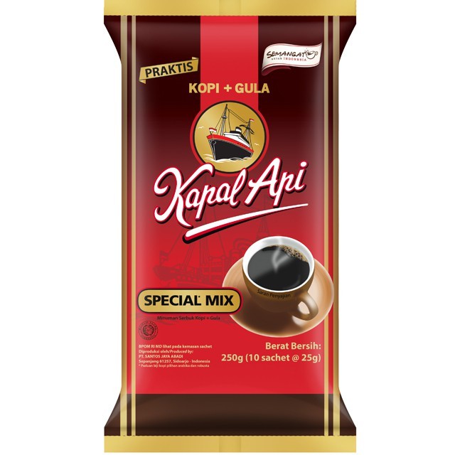 KAPAL API SPECIAL MIX 10 PCS X 25GR