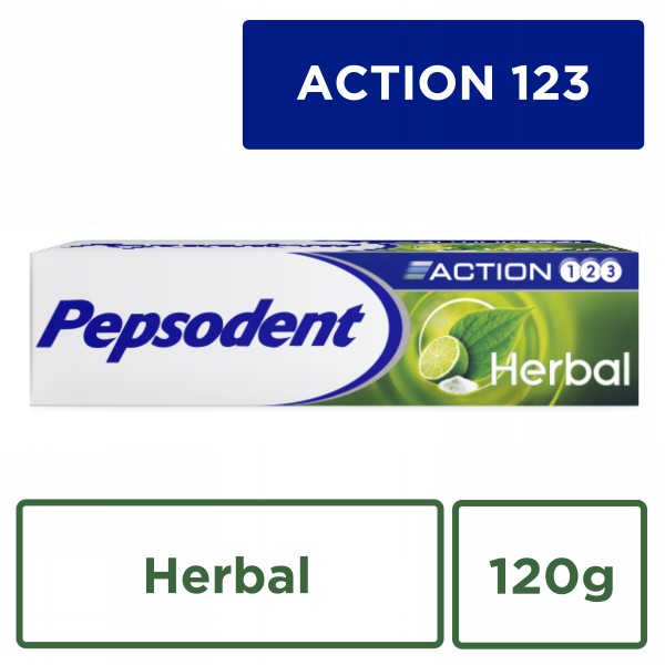 PEPSODENT TOOTH PASTE HERBAL NEW 120 GR